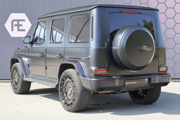 Mercedes-Benz G-Klasse 580 EQ | G63 PAKKET | MANUFAKTUR | SUPERIOR LINE | AMG LINE | COMFORT PAKKET | MASSAGE | VOSSEN VELGEN | ADAPTIVE CRUISE | MATZWART | STOELVERKOELING/VERWARMING/MASSAGE | STUURVERWARMING | BTW-AUTO