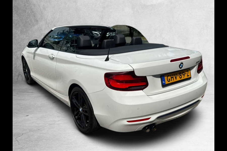BMW 2 Serie Cabrio 218i High Executive (Goed OnderH, Navi, StoelV, Cruise Con, Parkeersensoren, Etc)