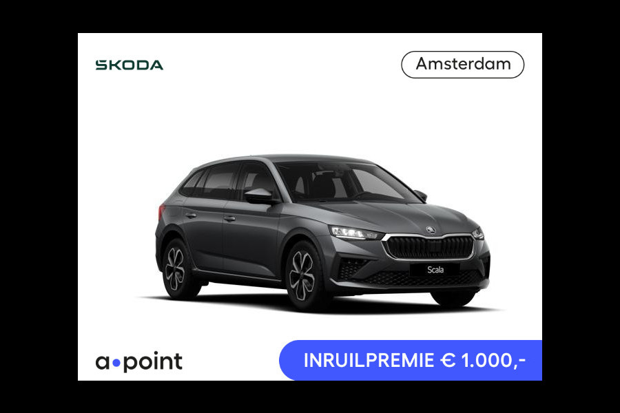 Škoda SCALA 1.0 TSI Edition DSG | Travel Assist | Stoel- en stuurverwarming| Trekhaak | Draadloos laden | 16 inch lichtmetalen velgen|