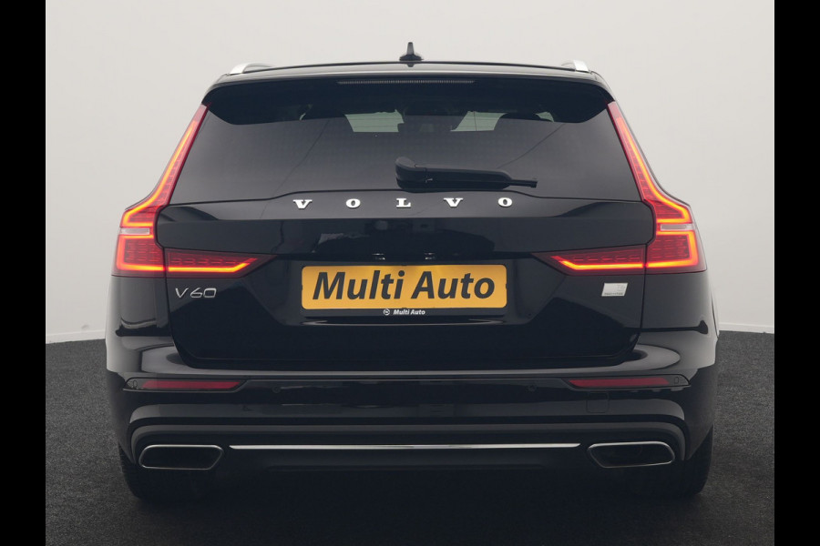 Volvo V60 T6 Recharge AWD Inscription PHEV 340pk Dealer O.H | Trekhaak Af Fabriek | Camera | Harman / Kardon | Lederen Sportstoelen Verwarmd | Cruise Control | Apple Carplay | Stuurverwarming | Keyless | Virtual | Navigatie | DAB | 18"L.M |