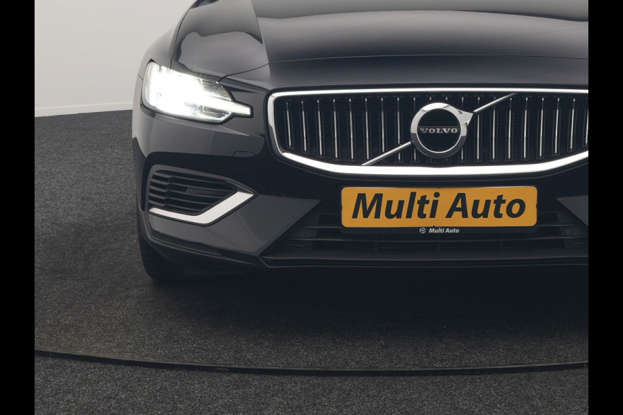 Volvo V60 T6 Recharge AWD Inscription PHEV 340pk Dealer O.H | Trekhaak Af Fabriek | Camera | Harman / Kardon | Lederen Sportstoelen Verwarmd | Cruise Control | Apple Carplay | Stuurverwarming | Keyless | Virtual | Navigatie | DAB | 18"L.M |
