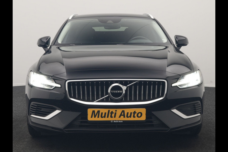 Volvo V60 T6 Recharge AWD Inscription PHEV 340pk Dealer O.H | Trekhaak Af Fabriek | Camera | Harman / Kardon | Lederen Sportstoelen Verwarmd | Cruise Control | Apple Carplay | Stuurverwarming | Keyless | Virtual | Navigatie | DAB | 18"L.M |