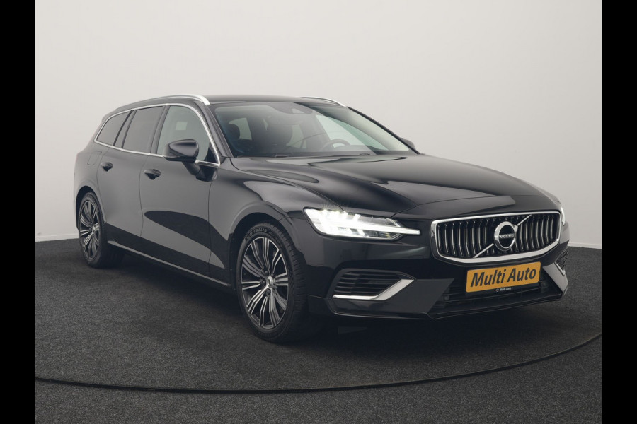 Volvo V60 T6 Recharge AWD Inscription PHEV 340pk Dealer O.H | Trekhaak Af Fabriek | Camera | Harman / Kardon | Lederen Sportstoelen Verwarmd | Cruise Control | Apple Carplay | Stuurverwarming | Keyless | Virtual | Navigatie | DAB | 18"L.M |