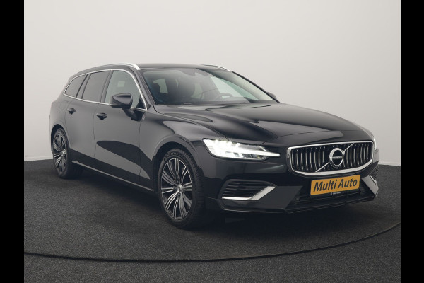 Volvo V60 T6 Recharge AWD Inscription PHEV 340pk Dealer O.H | Trekhaak Af Fabriek | Camera | Harman / Kardon | Lederen Sportstoelen Verwarmd | Cruise Control | Apple Carplay | Stuurverwarming | Keyless | Virtual | Navigatie | DAB | 18"L.M |