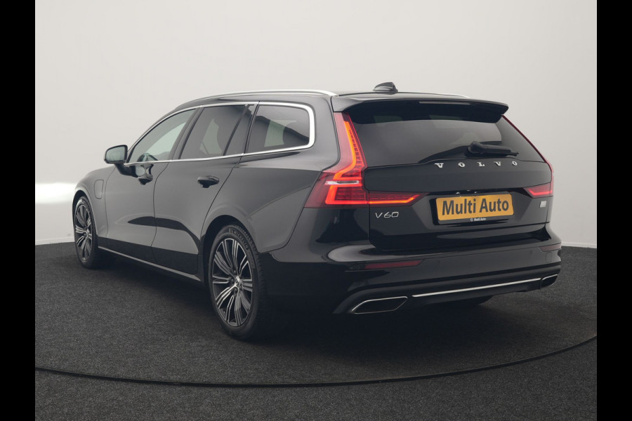 Volvo V60 T6 Recharge AWD Inscription PHEV 340pk Dealer O.H | Trekhaak Af Fabriek | Camera | Harman / Kardon | Lederen Sportstoelen Verwarmd | Cruise Control | Apple Carplay | Stuurverwarming | Keyless | Virtual | Navigatie | DAB | 18"L.M |