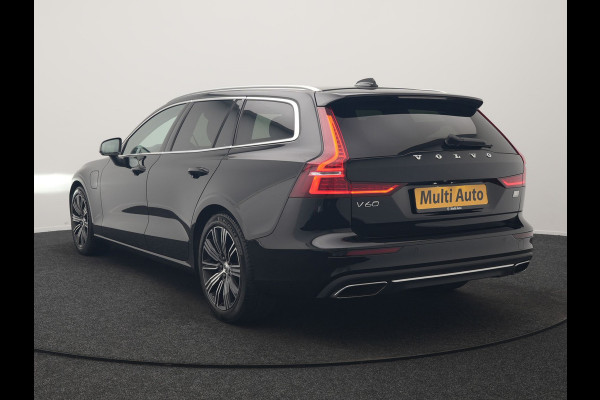 Volvo V60 T6 Recharge AWD Inscription PHEV 340pk Dealer O.H | Trekhaak Af Fabriek | Camera | Harman / Kardon | Lederen Sportstoelen Verwarmd | Cruise Control | Apple Carplay | Stuurverwarming | Keyless | Virtual | Navigatie | DAB | 18"L.M |