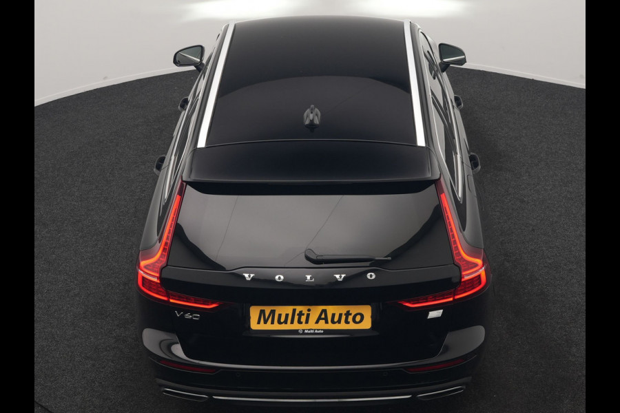Volvo V60 T6 Recharge AWD Inscription PHEV 340pk Dealer O.H | Trekhaak Af Fabriek | Camera | Harman / Kardon | Lederen Sportstoelen Verwarmd | Cruise Control | Apple Carplay | Stuurverwarming | Keyless | Virtual | Navigatie | DAB | 18"L.M |