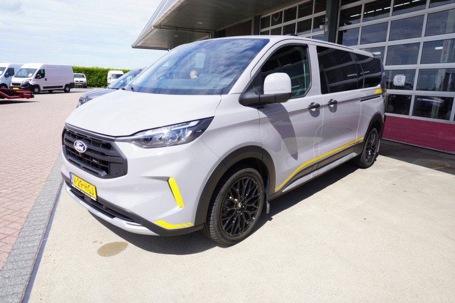 Ford Transit Custom 320L 2.0 TDCI 136PK L2H1 Trail DubbelCabine Schuifdeur L/R Nr. V090 | Airco | Adap | Navi| Camera | Blis | LM velgen | DEMO
