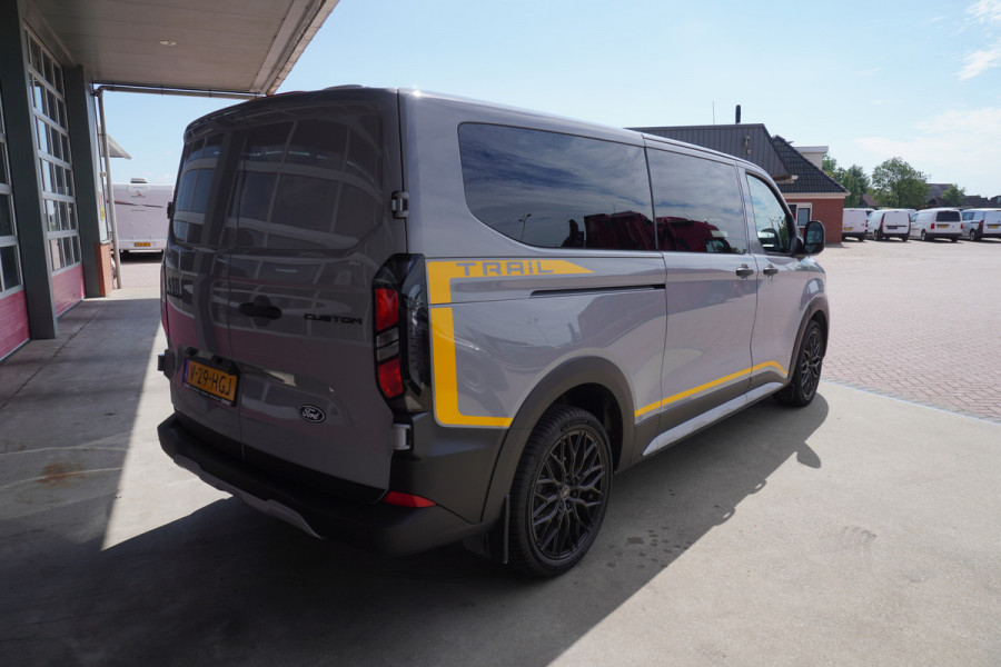 Ford Transit Custom 320L 2.0 TDCI 136PK L2H1 Trail DubbelCabine Schuifdeur L/R Nr. V090 | Airco | Adap | Navi| Camera | Blis | LM velgen | DEMO