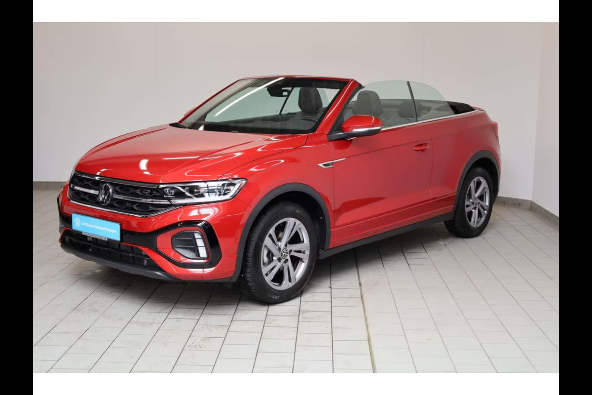 Volkswagen T-Roc Cabrio 1.5 TSI R-Line ** LED, NAVI+, ACC, TREKH, SPIEGEL- & WINTER-PACK, 17-inch LMV ** 1e EIG - VW-AG - UNFALLFREI ** ** INFORMEER OOK NAAR ONZE AANTREKKELIJKE FINANCIAL-LEASE TARIEVEN **