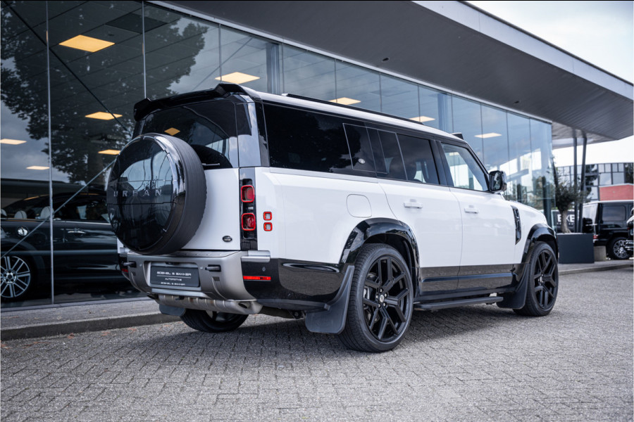 Land Rover Defender 130 3.0 P400 130 X-Dynamic SE 8-p ** Panodak ** Trekhaak ** Meridian ** Treeplanken ** URBAN ** Memory ** 23 inch ** Ventilatie