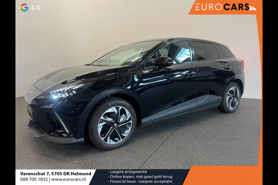 MG Mg4 electric Luxury 64 kWh SOH 95,5% Navigatie Apple Carplay Android Auto Camera Parkeerhulp Adaptive Cruise Control Stoel- en stuurverwarming Climate Control Lichtmetalen velgen