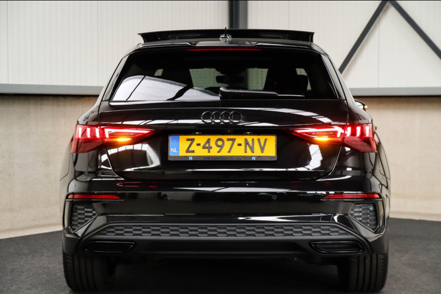 Audi A3 Sportback 40 TFSI e PHEV S Edition S-line 204pk S-Tronic! 1e|DLR|Panoramadak|Virtual Cockpit|Kuipstoelen|LED Matrix|Black
