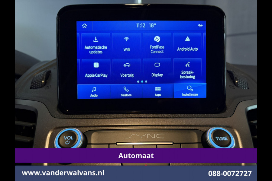 Ford Transit Connect 1.5 EcoBlue 100pk Automaat L2H1 inrichting Euro6 Airco | Camera | Cruisecontrol | Trekhaak Parkeersensoren, Apple Carplay