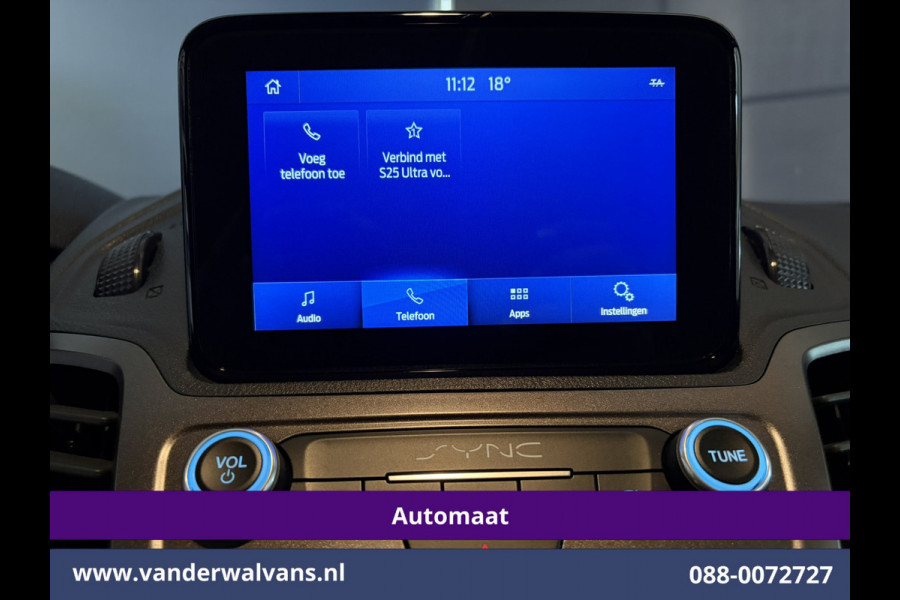 Ford Transit Connect 1.5 EcoBlue 100pk Automaat L2H1 inrichting Euro6 Airco | Camera | Cruisecontrol | Trekhaak Parkeersensoren, Apple Carplay