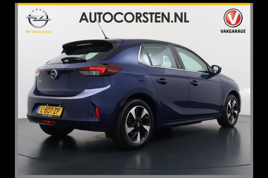 Opel CORSA-E 5Drs Elegance 50kWh Warmtepomp Navi Ecc Apple Carplay Android Auto Pdc Cruise Control SOH 90% Keyless Regen-Lichtsensor Lmv Led Isofix DAB Bluetooth Lane Assist 1e Eigenaar Origineel Nederlandse Auto