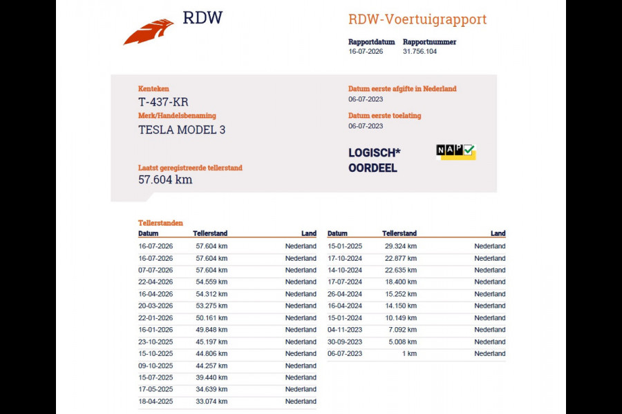 Tesla Model 3 Standard RWD Plus 60kWh Warmtepomp LFP-Accu SOH 93% AMD Ryzen™ ­Stuur+Stoelverwarming Navi Camera's Leder Adap.Cruise Elek.Achte Premium Luidsprekers Lmv 19" Led Panoramadak Google Maps® Elek.Stoelen+Memory 1e Eigenaar Origineel Nederlandse Auto