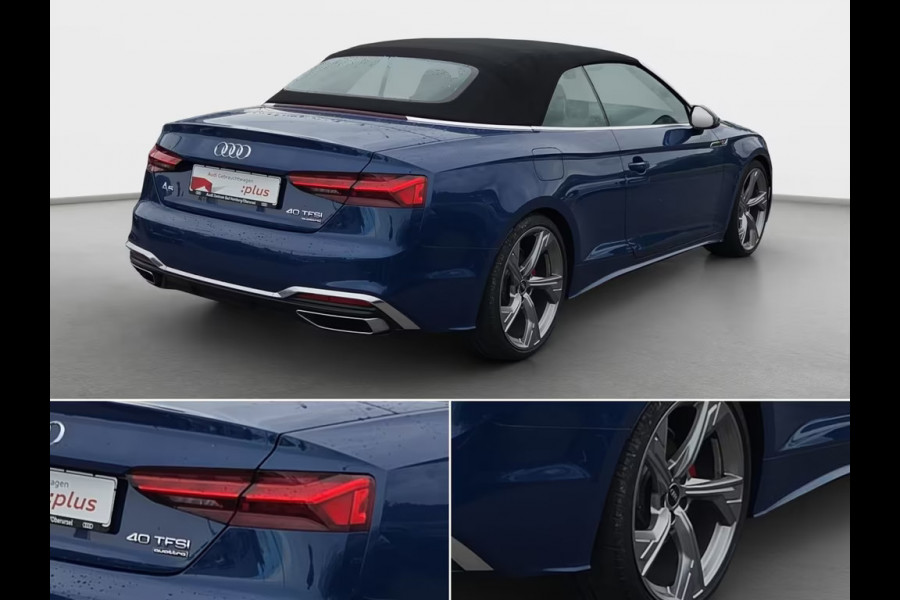 Audi A5 Cabriolet 40 TFSI Quattro S-LINE ** MATRIX, S-SPORTST, ACC, WINTER 20-inch LMV, MEMORY, MASSAGE ** Ex AUDI-AG ** ** INFORMEER OOK NAAR ONZE AANTREKKELIJKE FINANCIAL-LEASE TARIEVEN **