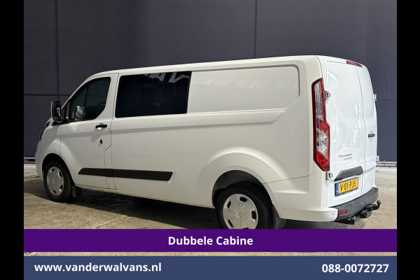 Ford Transit Custom 2.0 TDCI 131pk L2H1 Dubbele Cabine Euro6 Airco | 6-Zits | Cruisecontrol | Trekhaak Verwarmde voorruit, Parkeersensoren