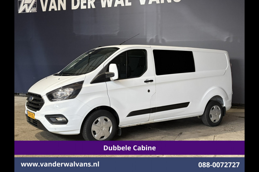 Ford Transit Custom 2.0 TDCI 131pk L2H1 Dubbele Cabine Euro6 Airco | 6-Zits | Cruisecontrol | Trekhaak Verwarmde voorruit, Parkeersensoren