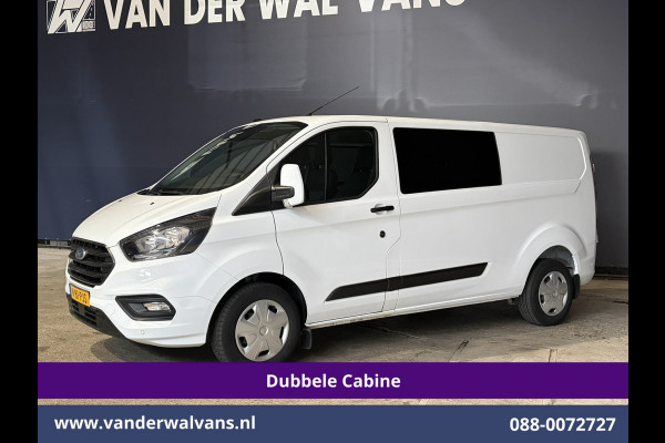 Ford Transit Custom 2.0 TDCI 131pk L2H1 Dubbele Cabine Euro6 Airco | 6-Zits | Cruisecontrol | Trekhaak Verwarmde voorruit, Parkeersensoren
