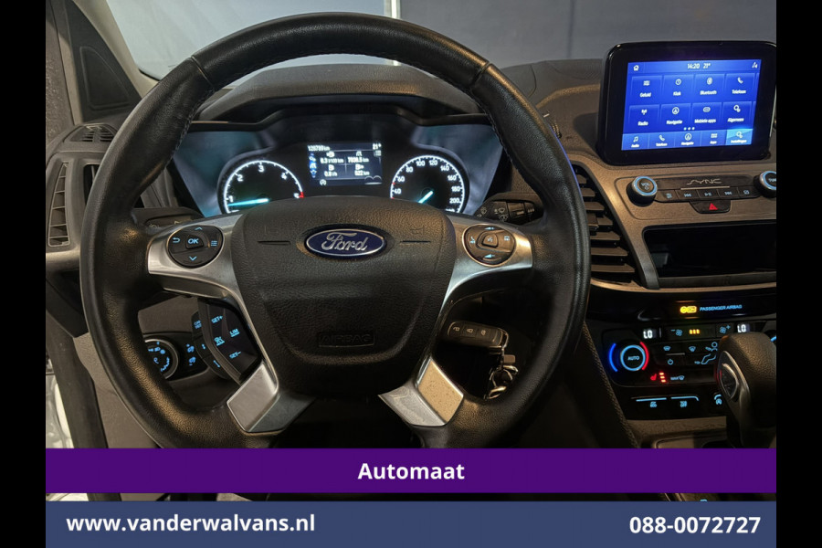 Ford Transit Connect 1.5 EcoBlue 120pk Automaat L2H1 Inrichting Euro6 Airco | Navigatie | Camera | LM velgen | Apple Carplay Android Auto, Cruisecontrol, Trekhaak, Verwarmde voorruit, Stoelverwarming, Parkeersensoren