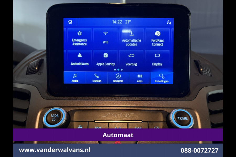Ford Transit Connect 1.5 EcoBlue 120pk Automaat L2H1 Inrichting Euro6 Airco | Navigatie | Camera | LM velgen | Apple Carplay Android Auto, Cruisecontrol, Trekhaak, Verwarmde voorruit, Stoelverwarming, Parkeersensoren