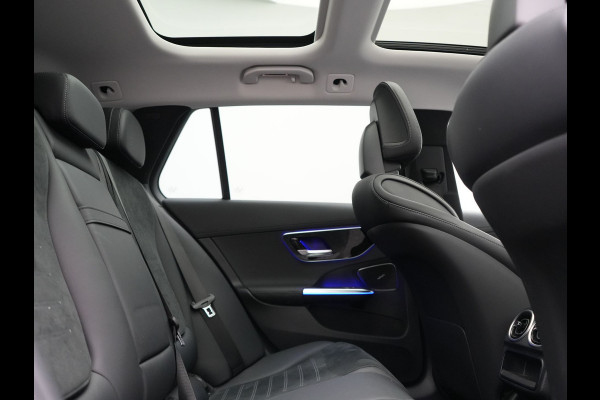 Mercedes-Benz C-Klasse Estate 300 e AMG Line PHEV 313pk Dealer O.H | Trekhaak Af Fabriek | Panodak | Alcatara Sportstoelen Memory & Verwarmd | 360 Camera | Adaptive Cruise | Digital LED | BLIS | Sfeerverlichting | Apple Carplay | Virtual | Navigatie | DAB | 18"L.M | Plug In Hybrid |