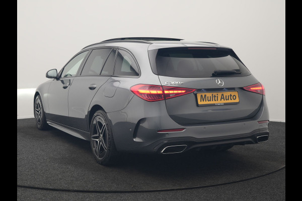 Mercedes-Benz C-Klasse Estate 300 e AMG Line PHEV 313pk Dealer O.H | Trekhaak Af Fabriek | Panodak | Alcatara Sportstoelen Memory & Verwarmd | 360 Camera | Adaptive Cruise | Digital LED | BLIS | Sfeerverlichting | Apple Carplay | Virtual | Navigatie | DAB | 18"L.M | Plug In Hybrid |