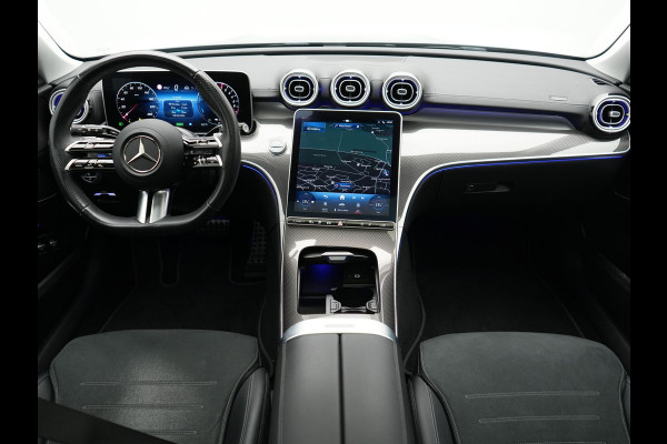 Mercedes-Benz C-Klasse Estate 300 e AMG Line PHEV 313pk Dealer O.H | Trekhaak Af Fabriek | Panodak | Alcatara Sportstoelen Memory & Verwarmd | 360 Camera | Adaptive Cruise | Digital LED | BLIS | Sfeerverlichting | Apple Carplay | Virtual | Navigatie | DAB | 18"L.M | Plug In Hybrid |