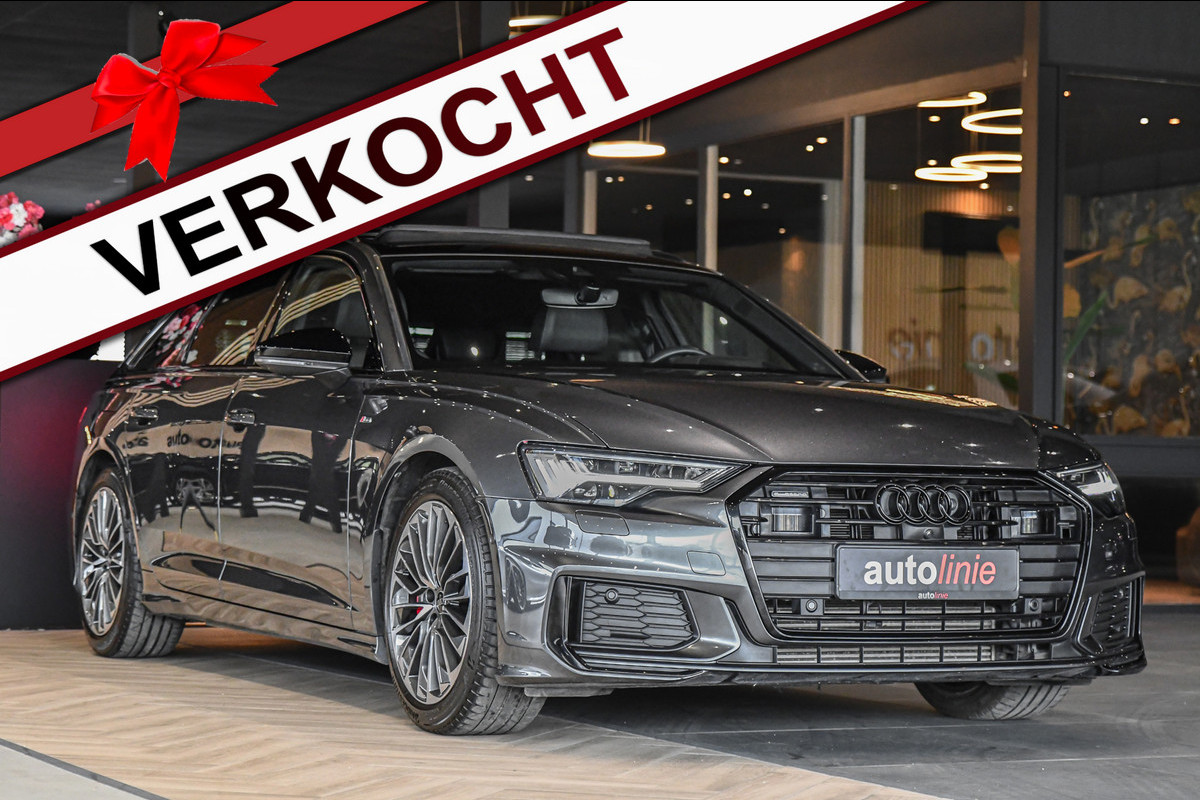 Audi A6 Avant 55 TFSI e quattro Competition S-Line, Pano, B&O, 360 3D, ACC, HUD, Memory, Trekhaak, Matrix!