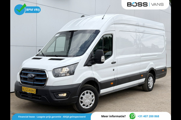 Ford E-Transit 68kWh 184PK L4H3 316km WLTP 95,6% (SOH) BEV Snelladen Carplay Climate control Laadkabel 360° camera Parkeersensoren v+a Stoelverwarming