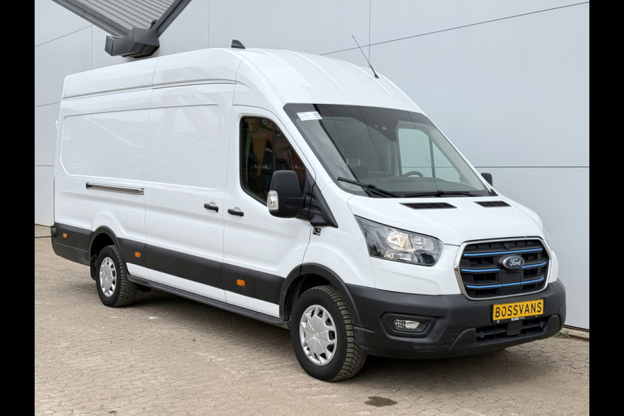 Ford E-Transit 68kWh 184PK L4H3 316km WLTP 95,6% (SOH) BEV Snelladen Carplay Climate control Laadkabel 360° camera Parkeersensoren v+a Stoelverwarming