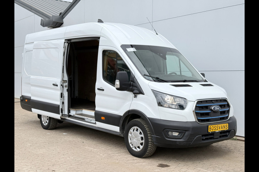 Ford E-Transit 68kWh 184PK L4H3 316km WLTP 95,6% (SOH) BEV Snelladen Carplay Climate control Laadkabel 360° camera Parkeersensoren v+a Stoelverwarming