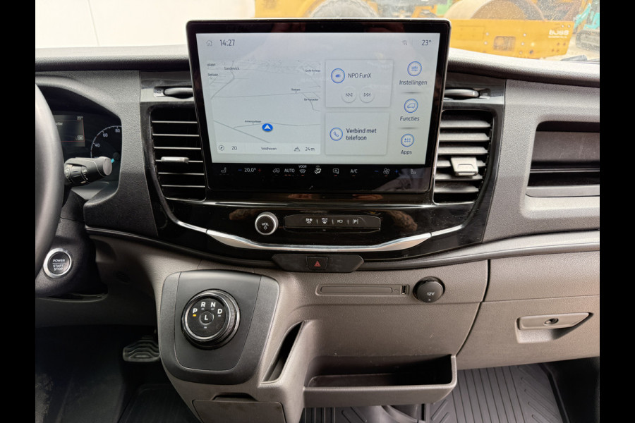 Ford E-Transit 68kWh 184PK L4H3 316km WLTP 95,6% (SOH) BEV Snelladen Carplay Climate control Laadkabel 360° camera Parkeersensoren v+a Stoelverwarming