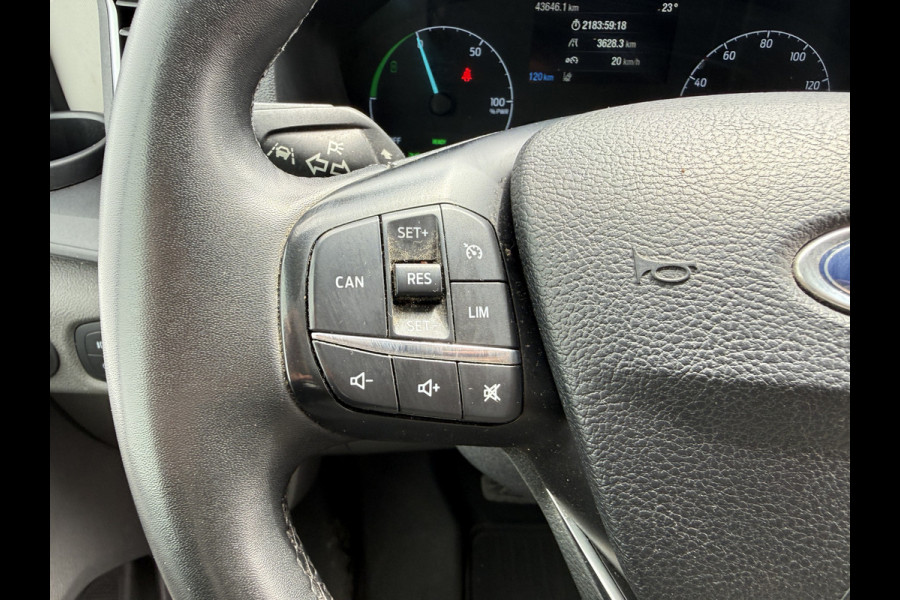 Ford E-Transit 68kWh 184PK L4H3 316km WLTP 95,6% (SOH) BEV Snelladen Carplay Climate control Laadkabel 360° camera Parkeersensoren v+a Stoelverwarming