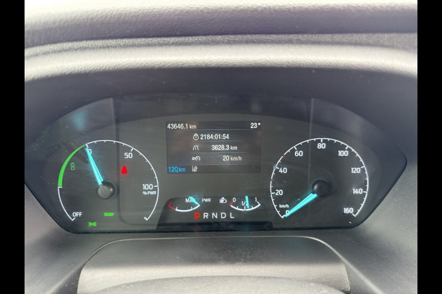 Ford E-Transit 68kWh 184PK L4H3 316km WLTP 95,6% (SOH) BEV Snelladen Carplay Climate control Laadkabel 360° camera Parkeersensoren v+a Stoelverwarming