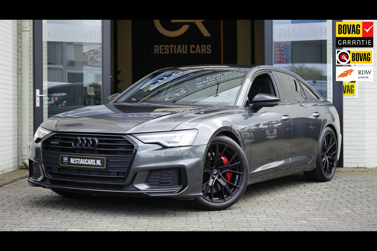 Audi A6 Limousine 55 TFSIe Quattro Competition 367PK-3x S-Line BLACK OPTIK-AMBIANCE-CAMERA-KEYLESS-MATRIX-MEMORY-BTW