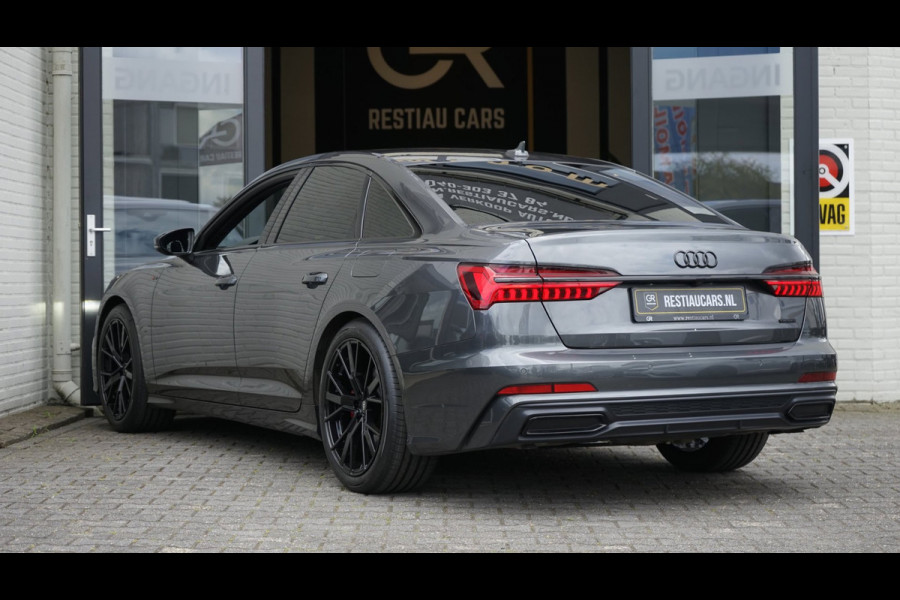 Audi A6 Limousine 55 TFSIe Quattro Competition 367PK-3x S-Line BLACK OPTIK-AMBIANCE-CAMERA-KEYLESS-MATRIX-MEMORY-BTW
