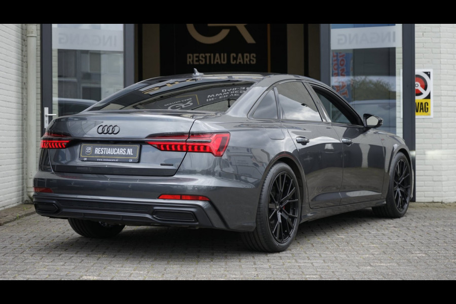 Audi A6 Limousine 55 TFSIe Quattro Competition 367PK-3x S-Line BLACK OPTIK-AMBIANCE-CAMERA-KEYLESS-MATRIX-MEMORY-BTW