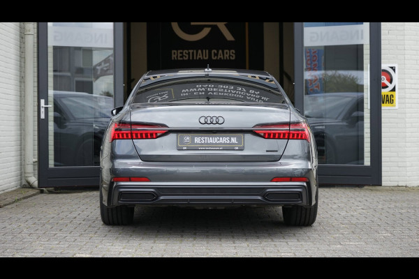 Audi A6 Limousine 55 TFSIe Quattro Competition 367PK-3x S-Line BLACK OPTIK-AMBIANCE-CAMERA-KEYLESS-MATRIX-MEMORY-BTW