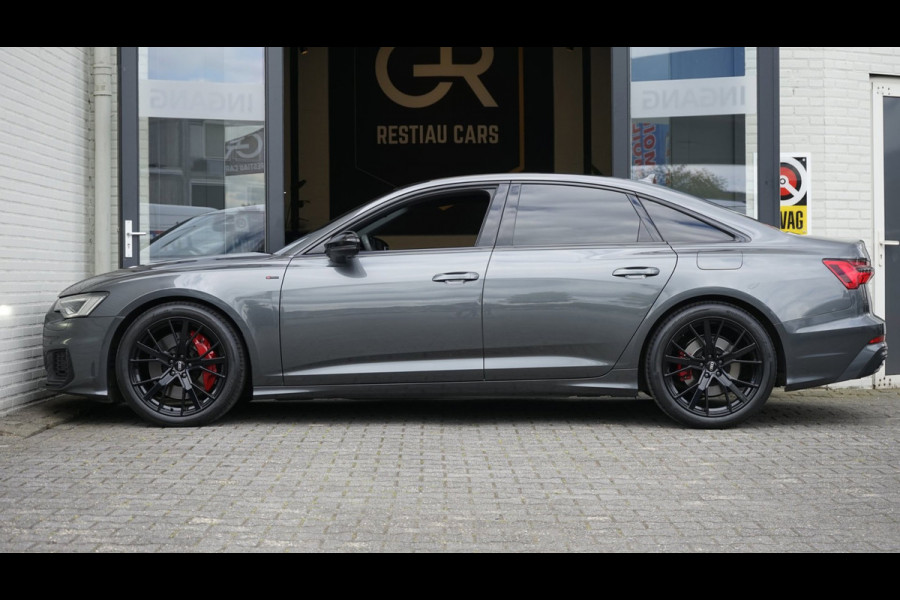 Audi A6 Limousine 55 TFSIe Quattro Competition 367PK-3x S-Line BLACK OPTIK-AMBIANCE-CAMERA-KEYLESS-MATRIX-MEMORY-BTW
