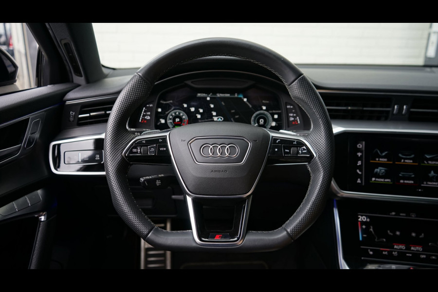 Audi A6 Limousine 55 TFSIe Quattro Competition 367PK-3x S-Line BLACK OPTIK-AMBIANCE-CAMERA-KEYLESS-MATRIX-MEMORY-BTW