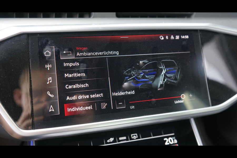 Audi A6 Limousine 55 TFSIe Quattro Competition 367PK-3x S-Line BLACK OPTIK-AMBIANCE-CAMERA-KEYLESS-MATRIX-MEMORY-BTW