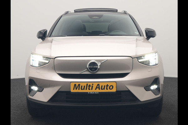 Volvo XC40 Ultimate Recharge Pure 69 kWh 231pk Dealer O.H. | Trekhaak Af Fabriek | Panodak | Adaptive Cruise | 360 Camera | Harman / Kardon | Sportstoelen Memory & Verwarmd | Warmtepomp | Keyless | Blis | Stuur Verwarmd | Google Assistent | DAB |