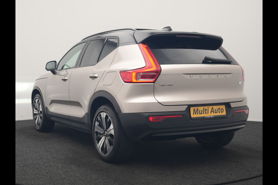 Volvo XC40 Ultimate Recharge Pure 69 kWh 231pk Dealer O.H. | Trekhaak Af Fabriek | Panodak | Adaptive Cruise | 360 Camera | Harman / Kardon | Sportstoelen Memory & Verwarmd | Warmtepomp | Keyless | Blis | Stuur Verwarmd | Google Assistent | DAB |