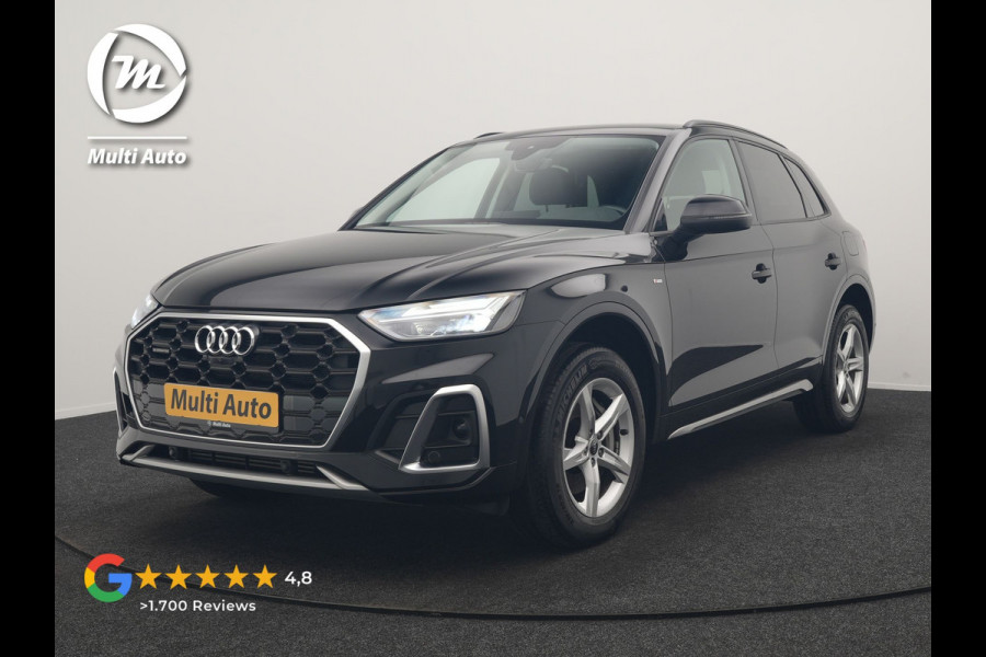 Audi Q5 55 TFSI e S Line PHEV 367pk Dealer O.H. | Alcantara Sportstoelen Massage & Verwarmd | 360 Camera | Bang & Olufsen Audio | Keyless | Navigatie | Virtual | DAB | Cruise Control | Plug In Hybrid |