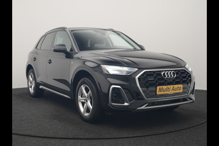 Audi Q5 55 TFSI e S Line PHEV 367pk Dealer O.H. | Alcantara Sportstoelen Massage & Verwarmd | 360 Camera | Bang & Olufsen Audio | Keyless | Navigatie | Virtual | DAB | Cruise Control | Plug In Hybrid |