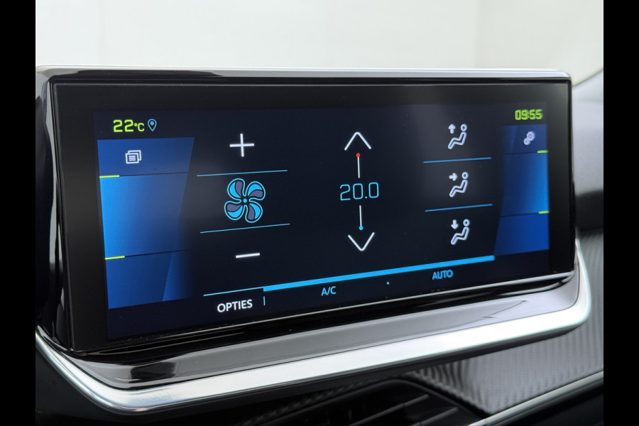 Peugeot e-2008 EV Blue Allure 50kWh SOH 95% 3D-Navi 360°Camera Apple Carplay Android Auto Ecc Cruise Control Regen-Lichtsensor Privacy Glas Lmv Led Isofix Bluetooth Lane Assist USB Origineel Nederlandse Auto