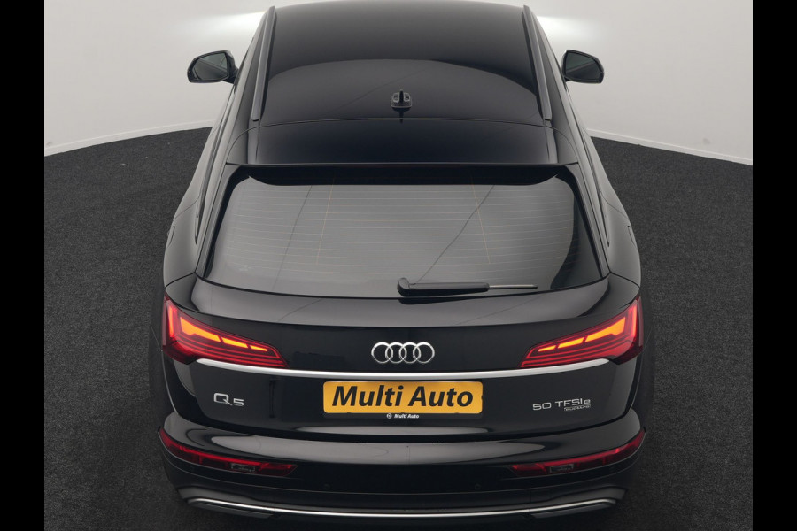 Audi Q5 50 TFSI e Advanced edition PHEV 300pk Dealer O.H | Trekhaak Af Fabriek | Head Up | Apple Carplay | Lederen Sportstoelen Verwarmd | Cruise Control | Virtual | Navigatie | DAB | 19"L.M | Plug In Hybrid |